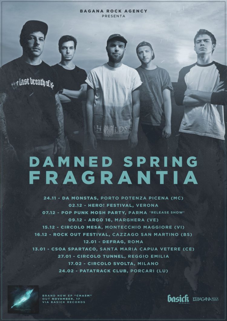 DAMNED SPRING FRAGRANTIA: presenterà il nuovo EP “Chasm” nel prossimo tour italiano