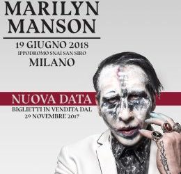 Marilyn Manson: ritornerà in Italia con una nuova data a Giugno