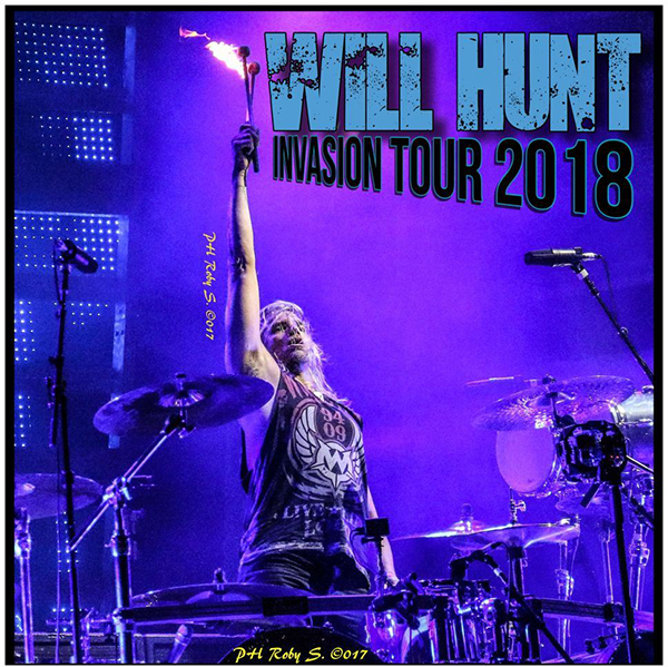 WILL HUNT: “INVASION TOUR 2018” dal 6 al 14 gennaio 2018 in tour in Italia