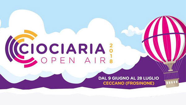 CIOCIARIA OPEN AIR 2018: dal 9 giugno al 28 luglio a Ceccano (Frosinone)