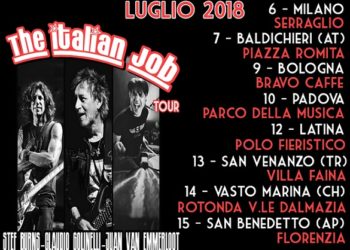STEF BURNS-CLAUDIO GOLINELLI-JUAN VAN EMMERLOOT: PRENDE IL VIA DA MILANO IL 6 LUGLIO “THE ITALIAN JOB TOUR”