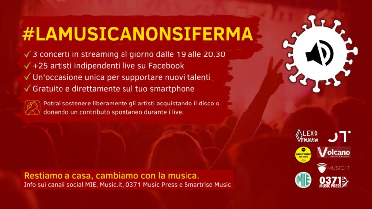 #LA MUSICA NON SI FERMA e si mette al servizio del Paese: chiamata per la raccolta di tutti gli artisti e gli addetti ai lavori per fare rete e dare un contributo importante al nostro Paese ed al pubblico costretto a casa !!