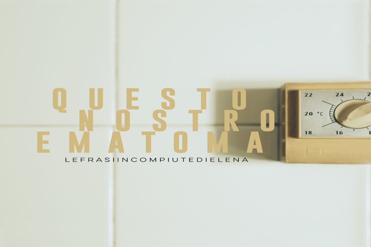LEFRASIINCOMPIUTEDIELENA: Online “Questo Nostro Ematoma” ultimo singolo estratto dall’album di esordio “Interno 29”